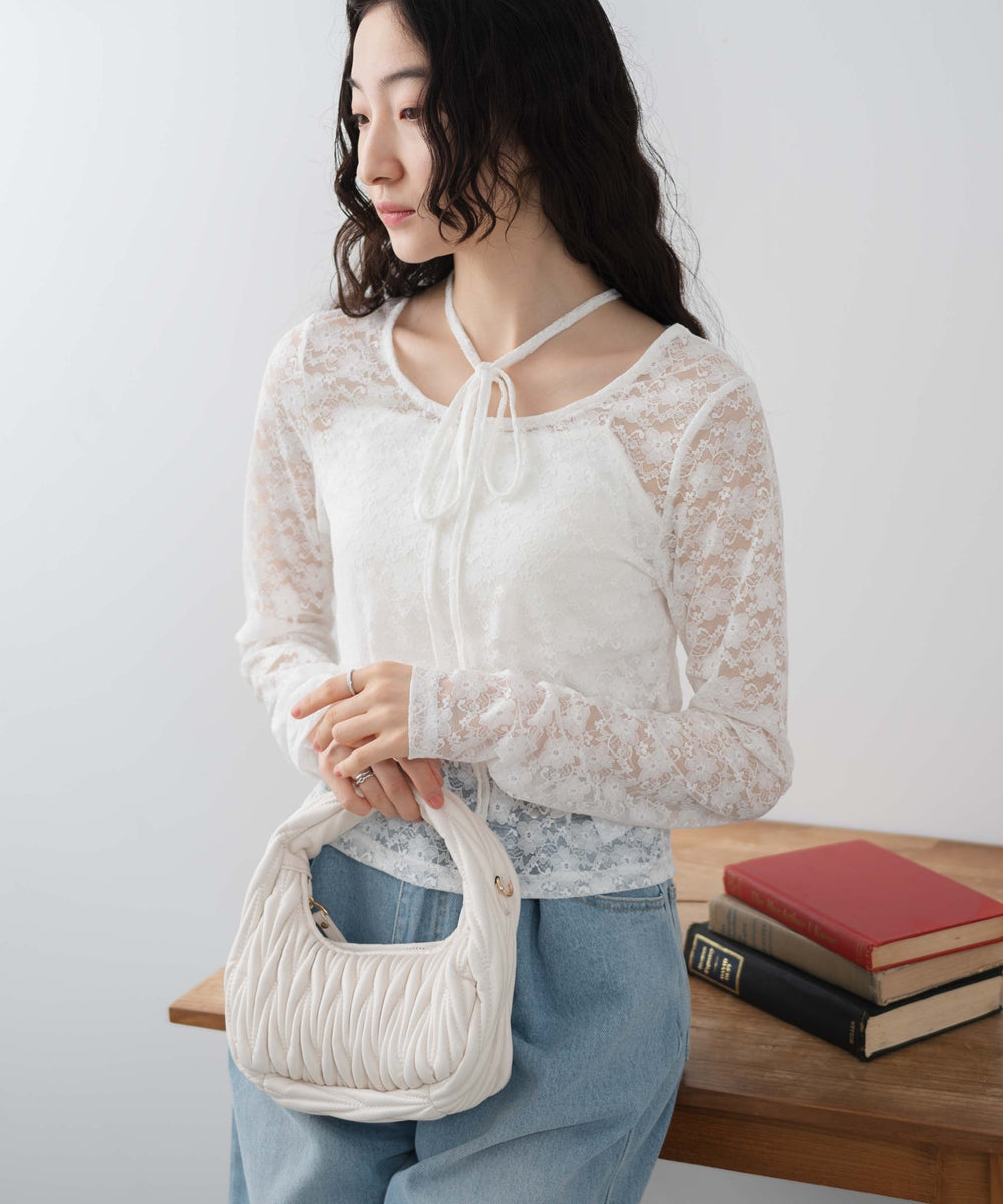 ホワイト  モデル:163cm F着用