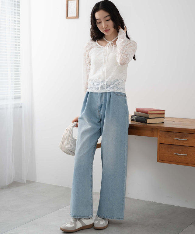 ホワイト  モデル:163cm F着用