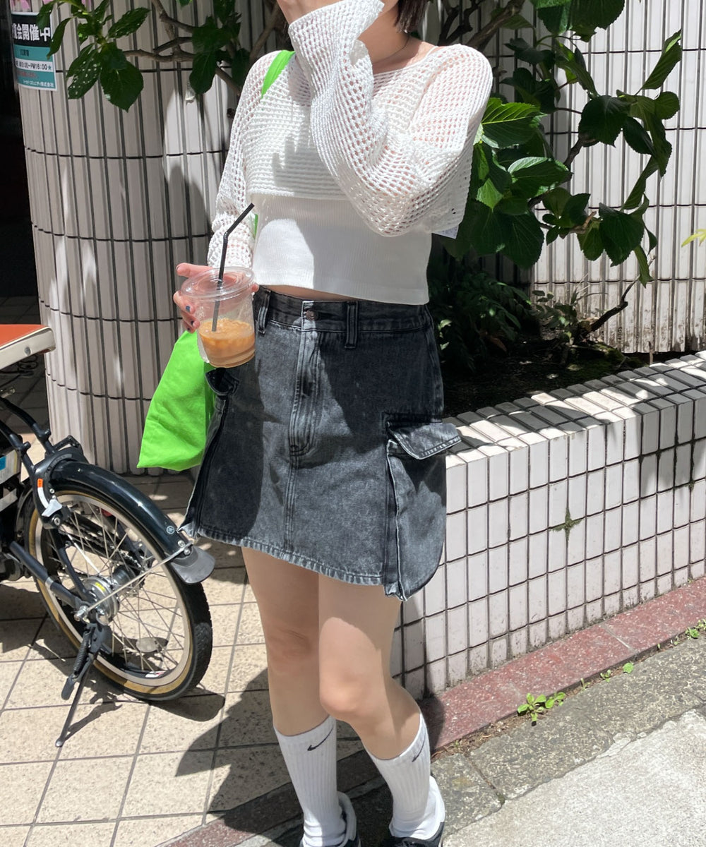 ホワイト モデル:155cm F着用