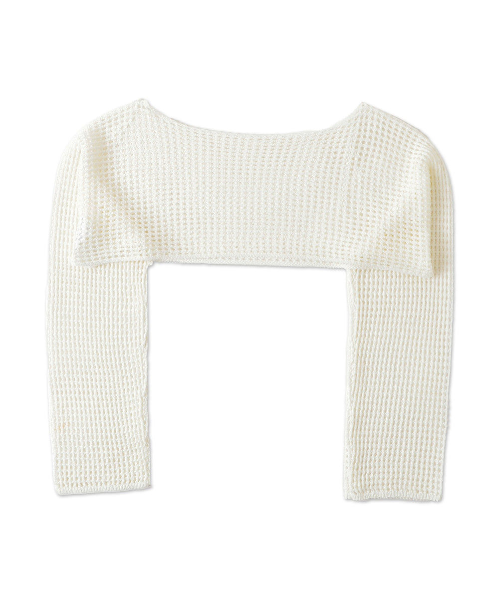 ラメショートニットプルオーバー