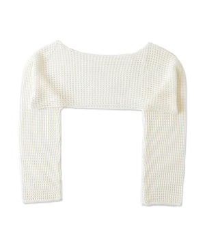 ラメショートニットプルオーバー