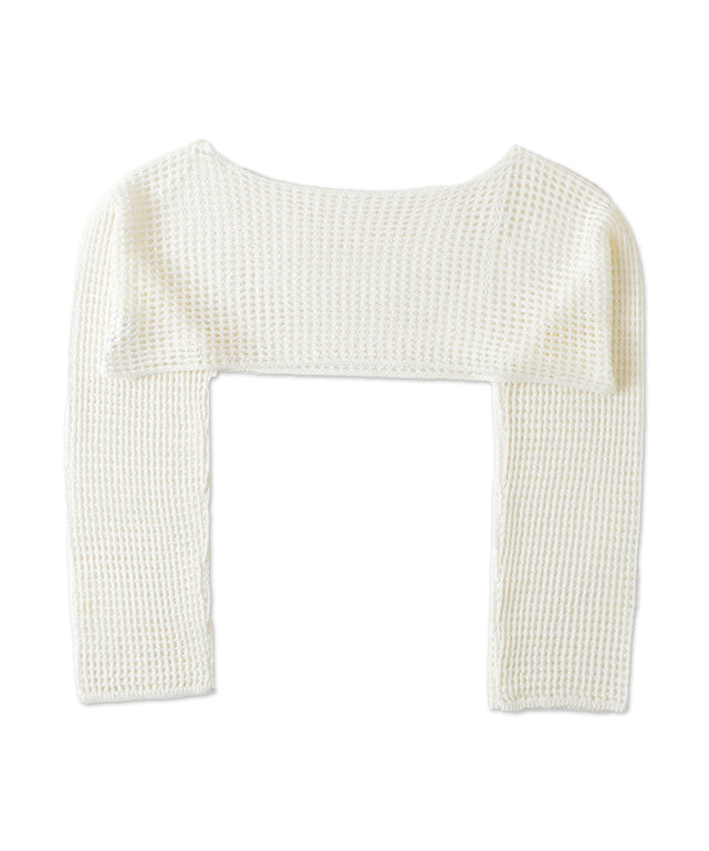 ラメショートニットプルオーバー