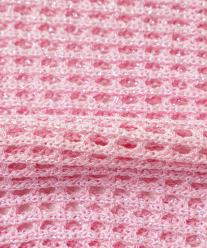 ラメショートニットプルオーバー