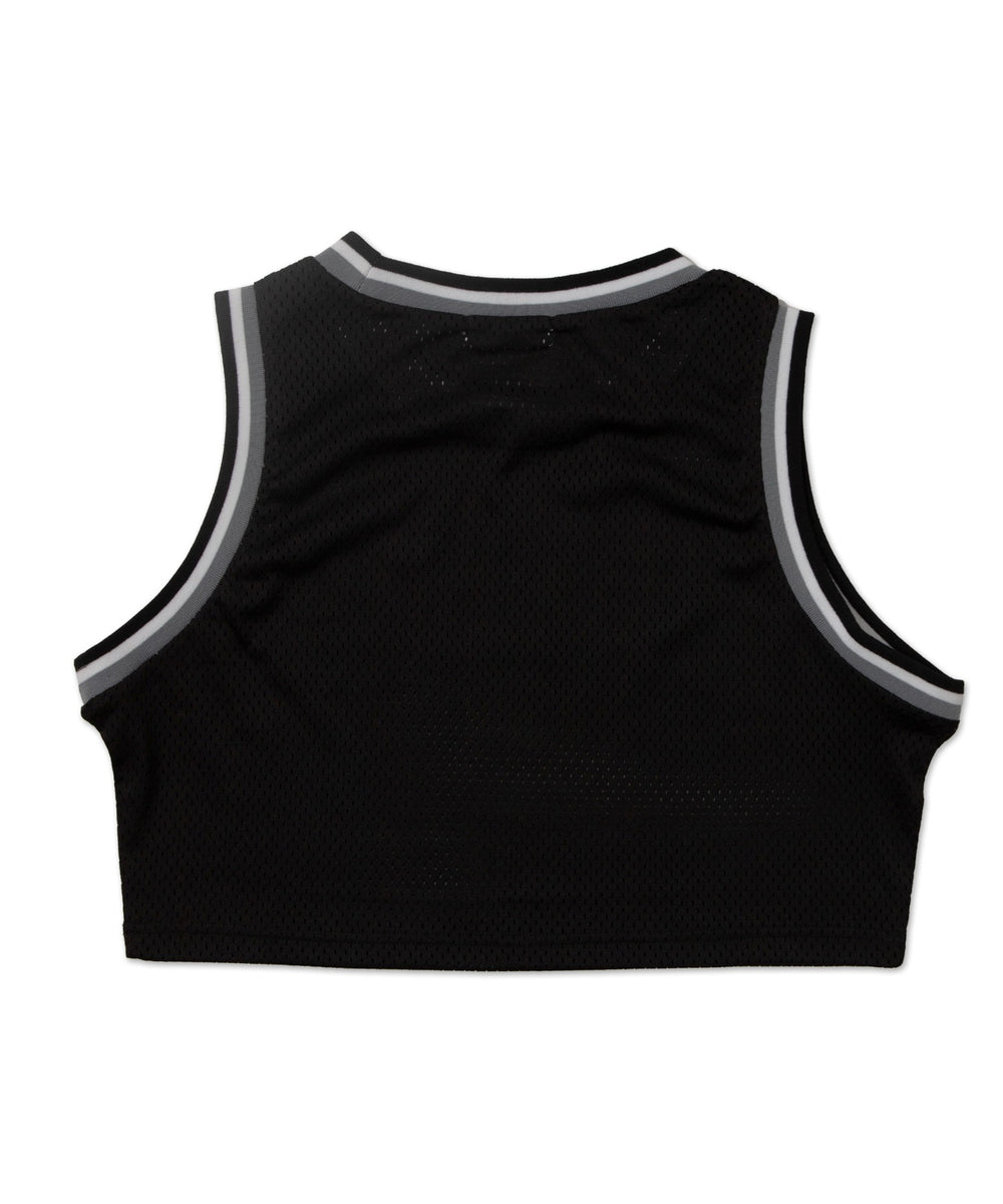 ロゴプリントメッシュタンク