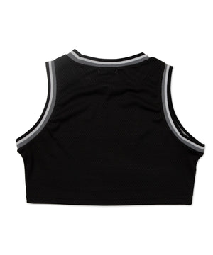 ロゴプリントメッシュタンク