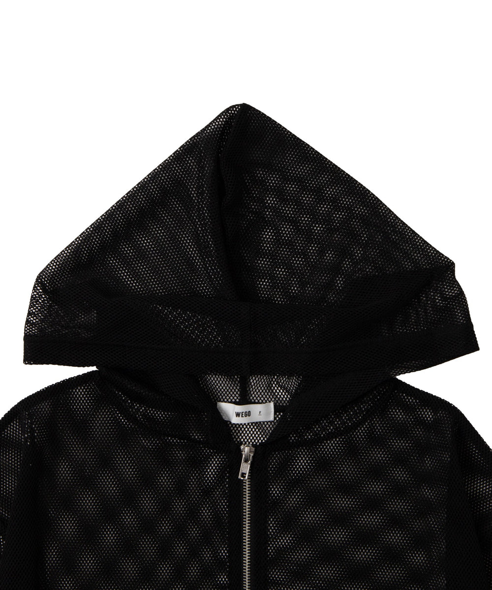 ダブルジップメッシュパーカー