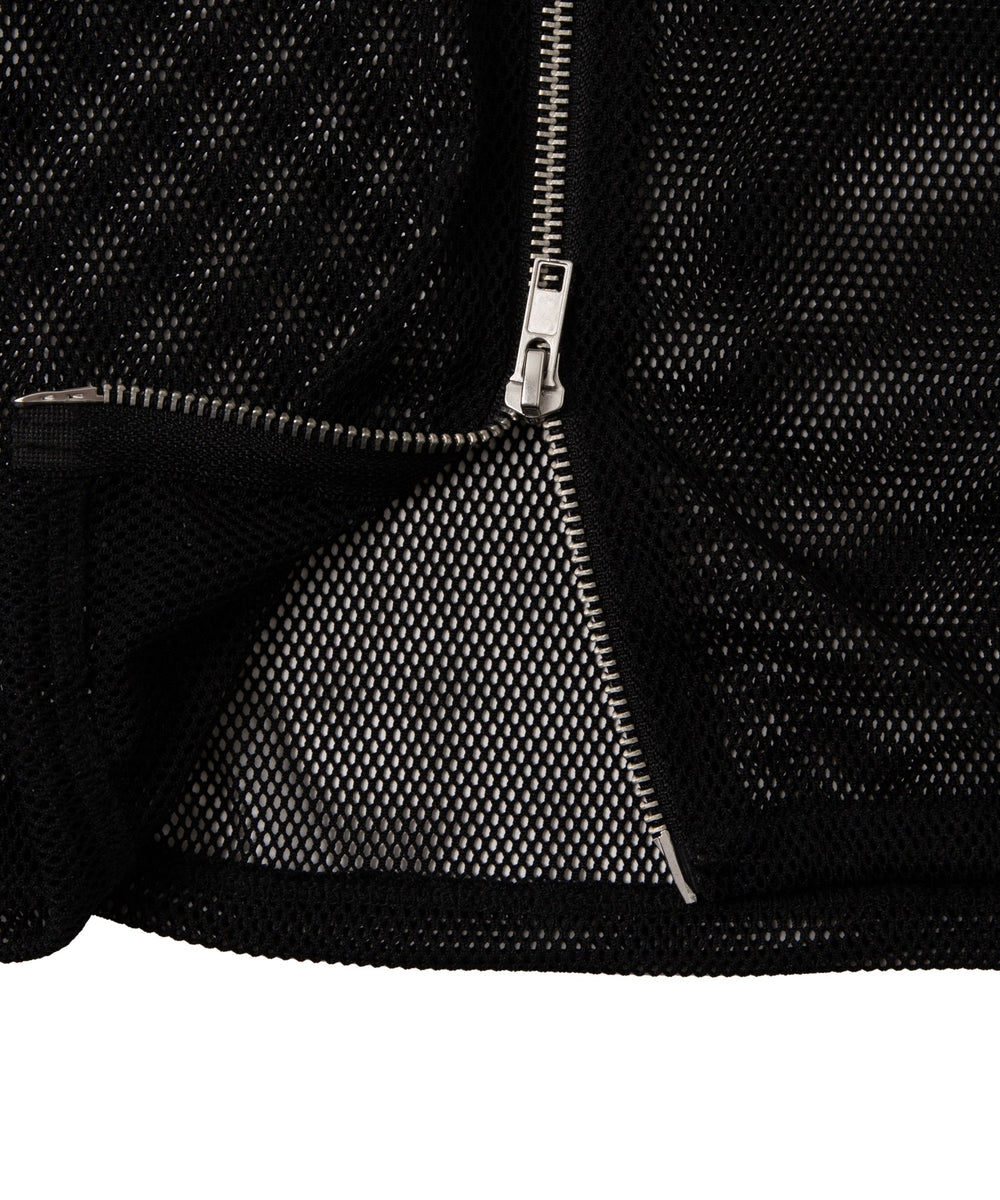 ダブルジップメッシュパーカー