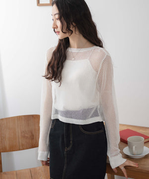 ホワイト モデル:163cm F着用