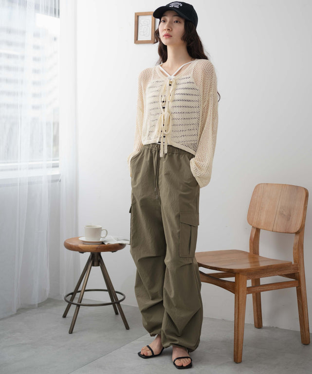 ホワイト 　モデル:163cm F着用