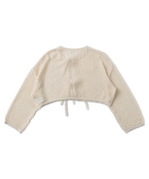 メッシュニットカーデ