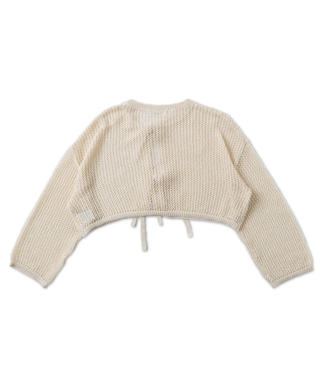 メッシュニットカーデ