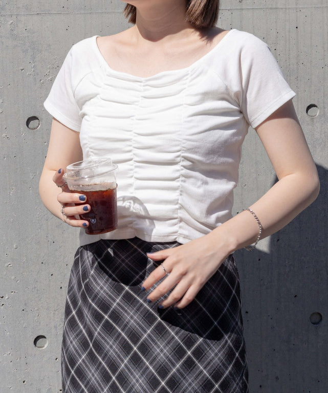 ホワイト　モデル:155cm F着用