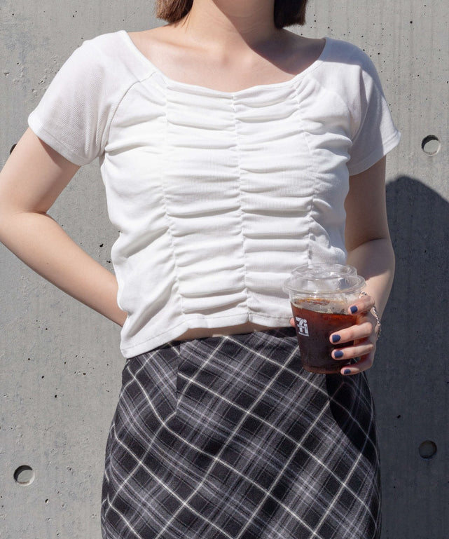 ホワイト　モデル:155cm F着用