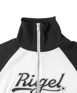 ダブルジップワッペンロゴラグランT