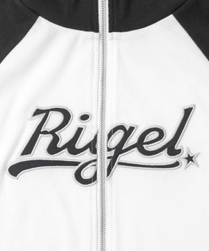 ダブルジップワッペンロゴラグランT