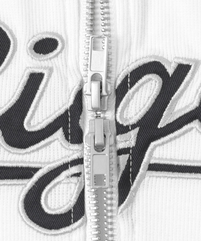 ダブルジップワッペンロゴラグランT