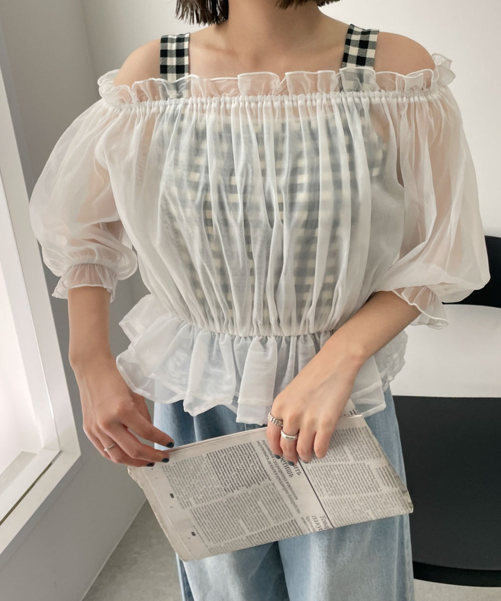 ホワイト 　モデル:155cm F着用