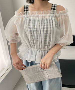 ホワイト 　モデル:155cm F着用