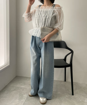 ホワイト 　モデル:155cm F着用