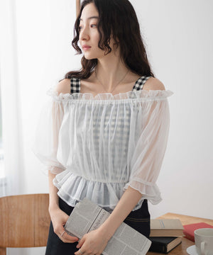 ホワイト　 モデル:163cm F着用