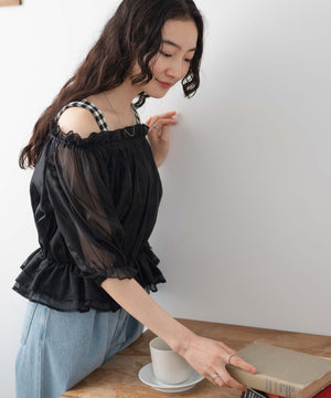 ブラック 　モデル:163cm F着用