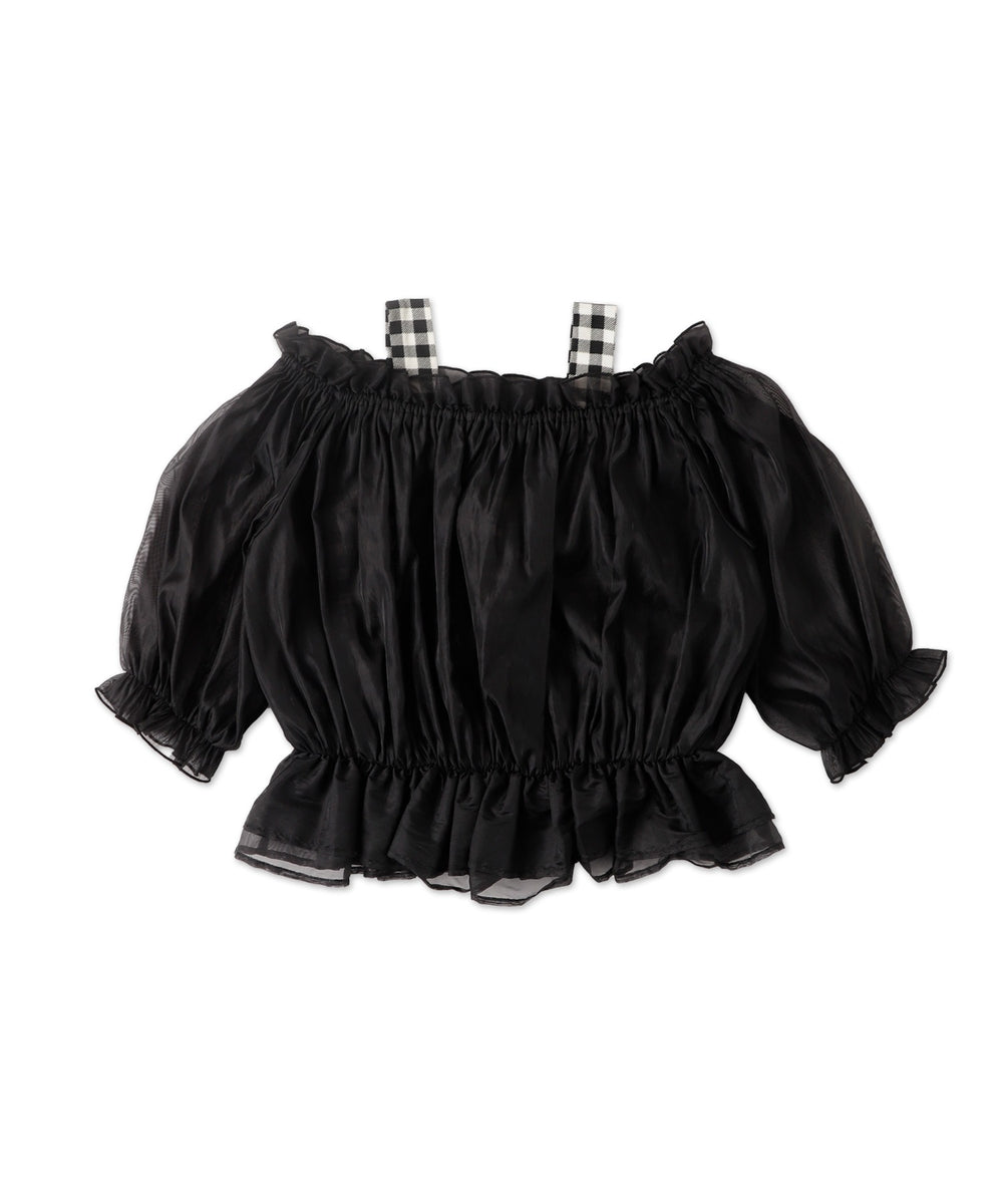 キャミSETオーガンジーオフショルブラウス