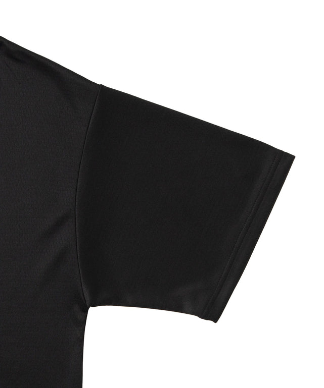 アクセ付きラインリブメッシュプルオーバー