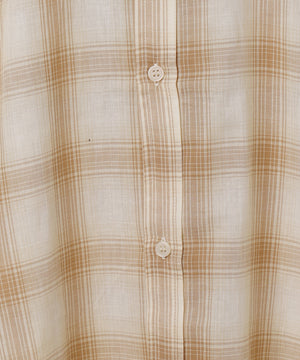 チェックシアーガーゼシャツ