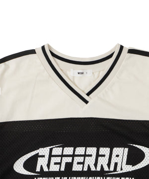 2ライン切り替えメッシュショートT