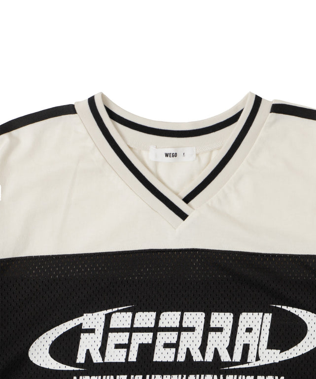 2ライン切り替えメッシュショートT