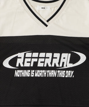 2ライン切り替えメッシュショートT