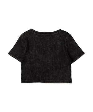 ヴィンテージウォッシュグラフィックリブT