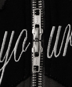 スターロゴ半袖ジップパーカー