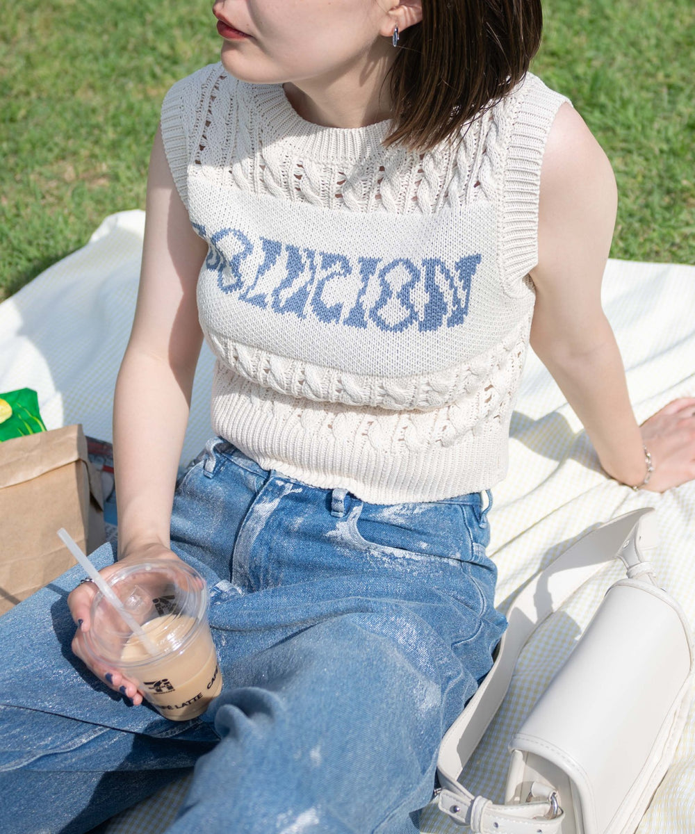 ホワイトアイボリー　モデル:155cm F着用