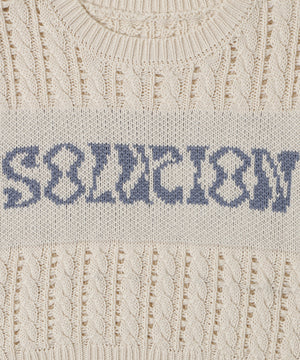 ロゴケーブルメッシュベスト