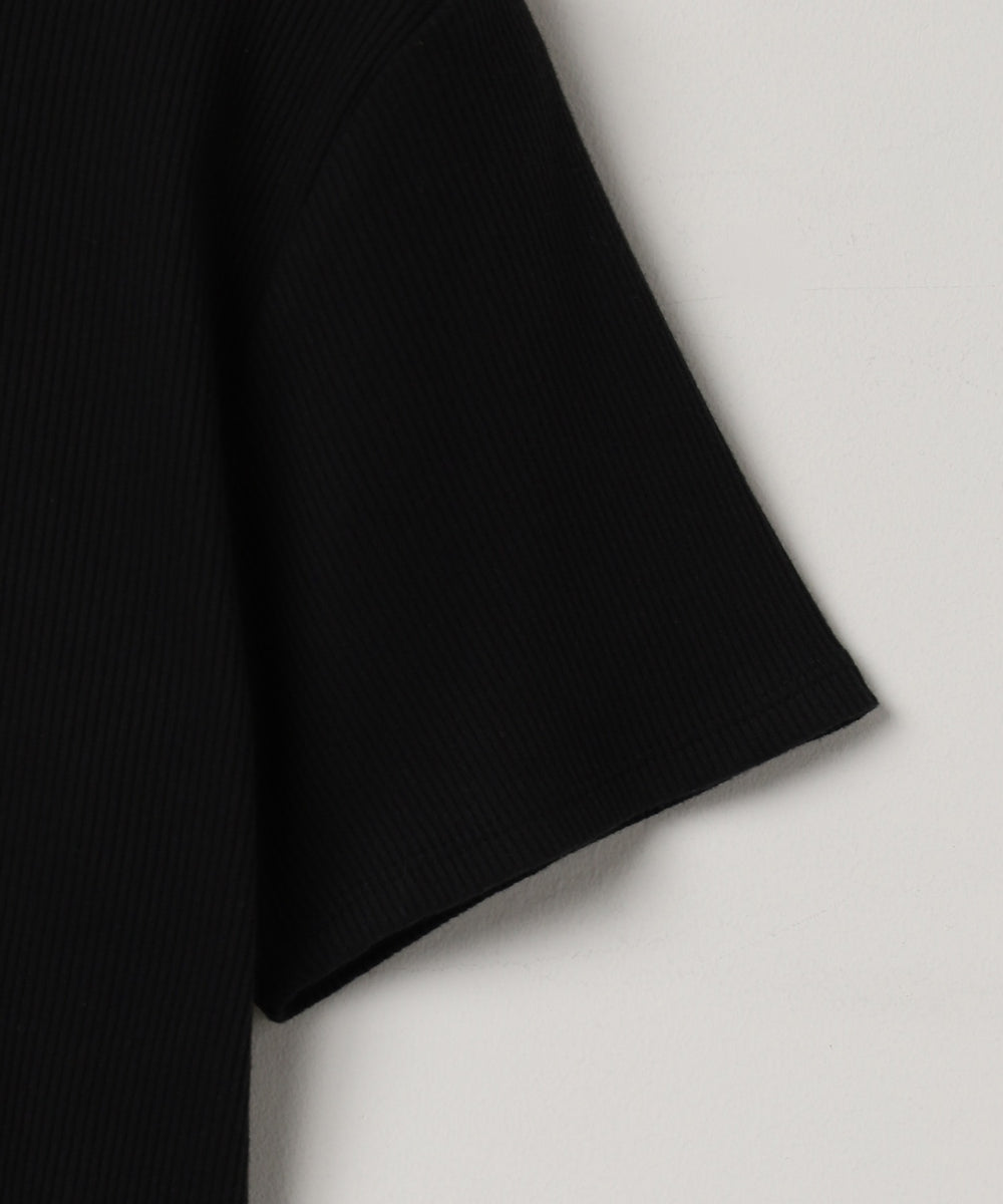 ワンポイントデザインリブT