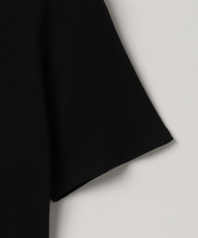 ワンポイントデザインリブT