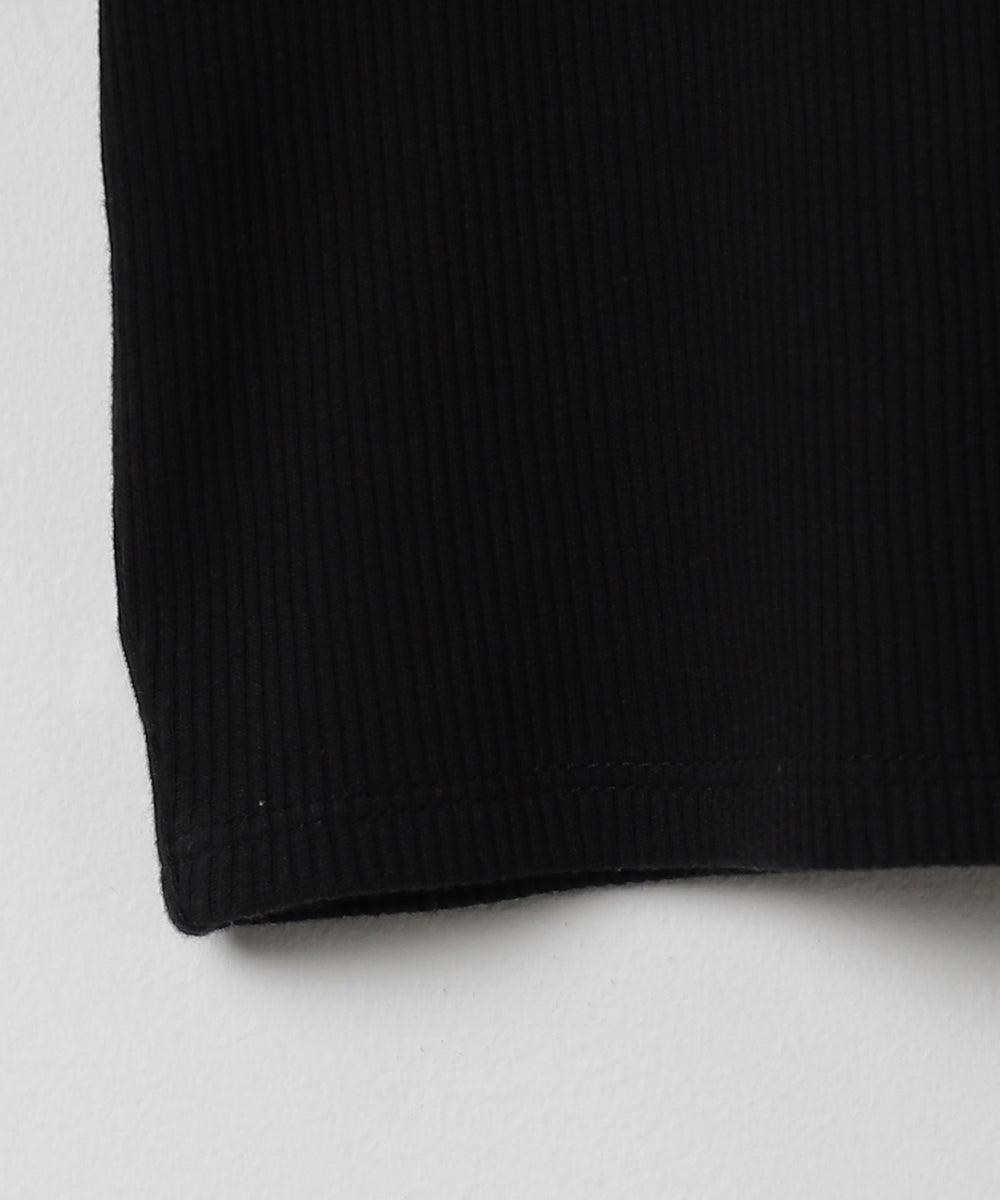 ワンポイントデザインリブT