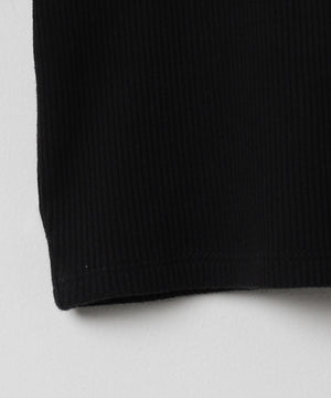 ワンポイントデザインリブT