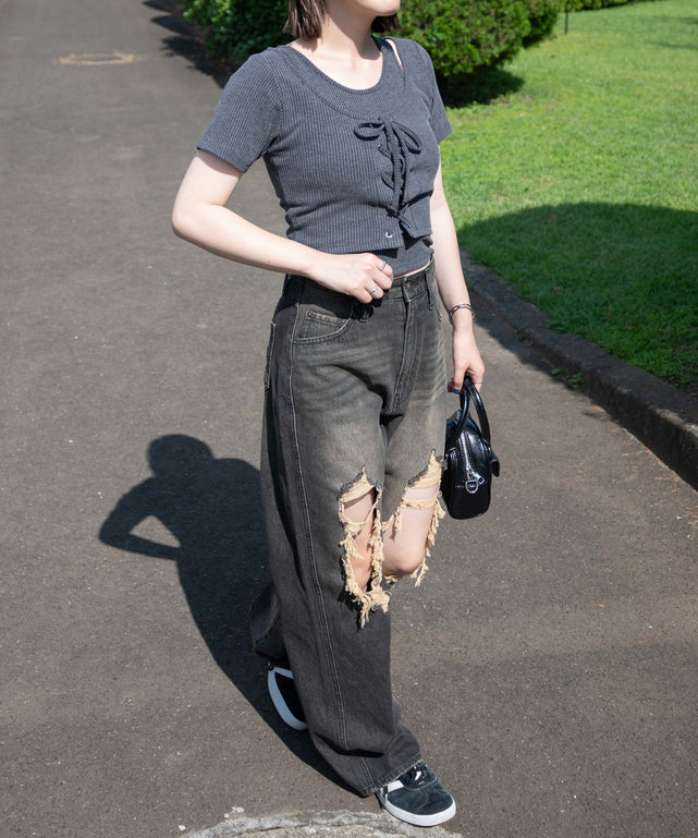 Dグレー　モデル:155cm F着用