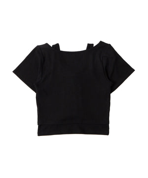 レイヤードレースアップトップス