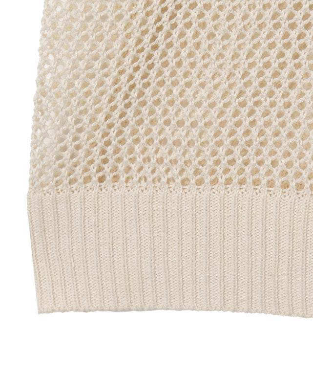 ハートロゴビッグメッシュニットT