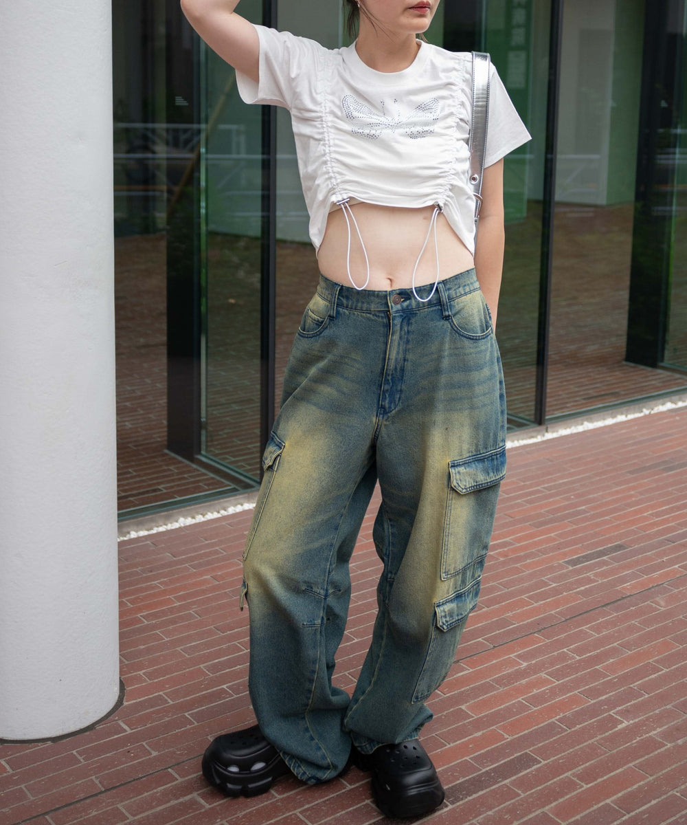 ホワイト 　モデル:155cm F着用