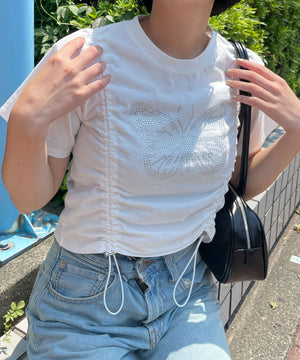 ホワイト 　モデル:155cm F着用