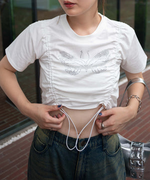 ホワイト 　モデル:155cm F着用