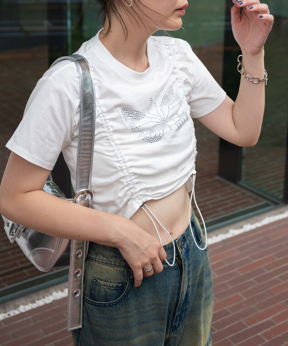 ホワイト 　モデル:155cm F着用