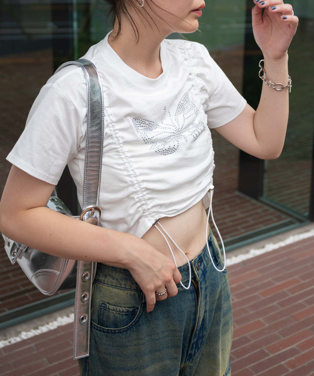 ホワイト 　モデル:155cm F着用