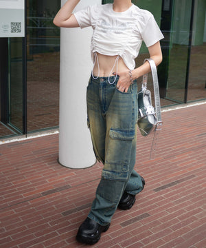 ホワイト 　モデル:155cm F着用