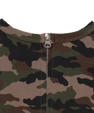 迷彩ロゴラインストーンタンクトップ