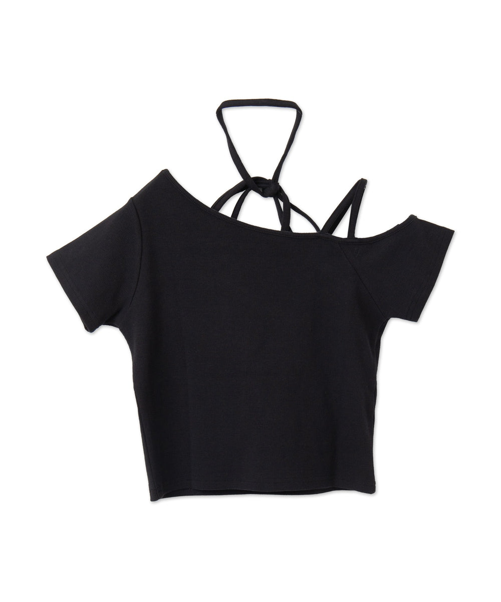 プレートデザインワンショルトップス